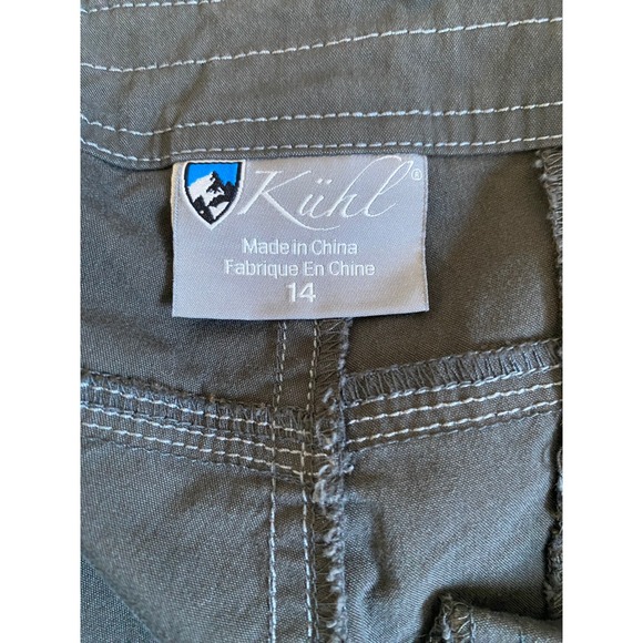 Kuhl Womens Cargo Splash Shorts Gray Outdoor Hiking Casual inseam 11.5" Size 14 - Picture 5 of 5